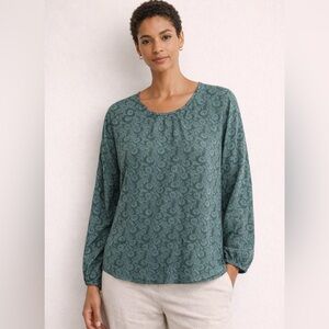 Lazybones Organic Cotton Blouse Artsy Lagenlook Beachy Romantic Boho,XXL